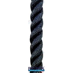 BLACK UPPER POLYESTER 24MM. (110M)