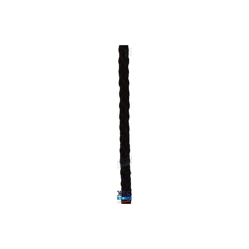 POLYESTERKABEL 3 MM SCHWARZ 25 M