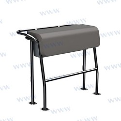 ASIENTO BOLSTER TUBO DOBLE GRIS