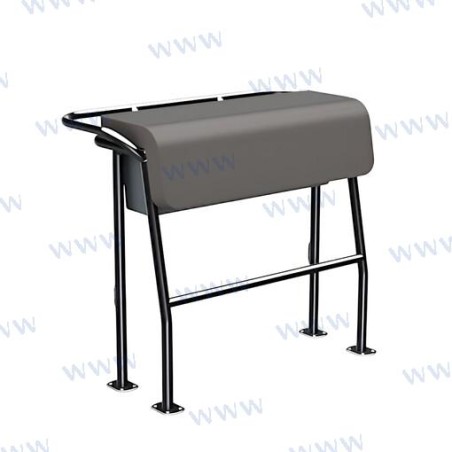 ASIENTO BOLSTER TUBO DOBLE GRIS