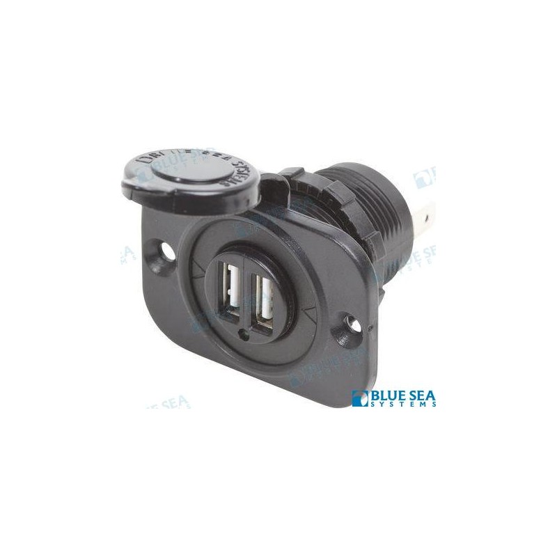 BASE 12VDC 2 USB CARGADOR 5V 2.1A