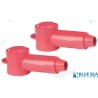 TERMINAL WITH PROTECTOR 8-4 RED