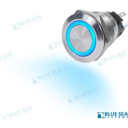 INTERRUPTOR PULSADOR 10A LED AZUL OFF-O