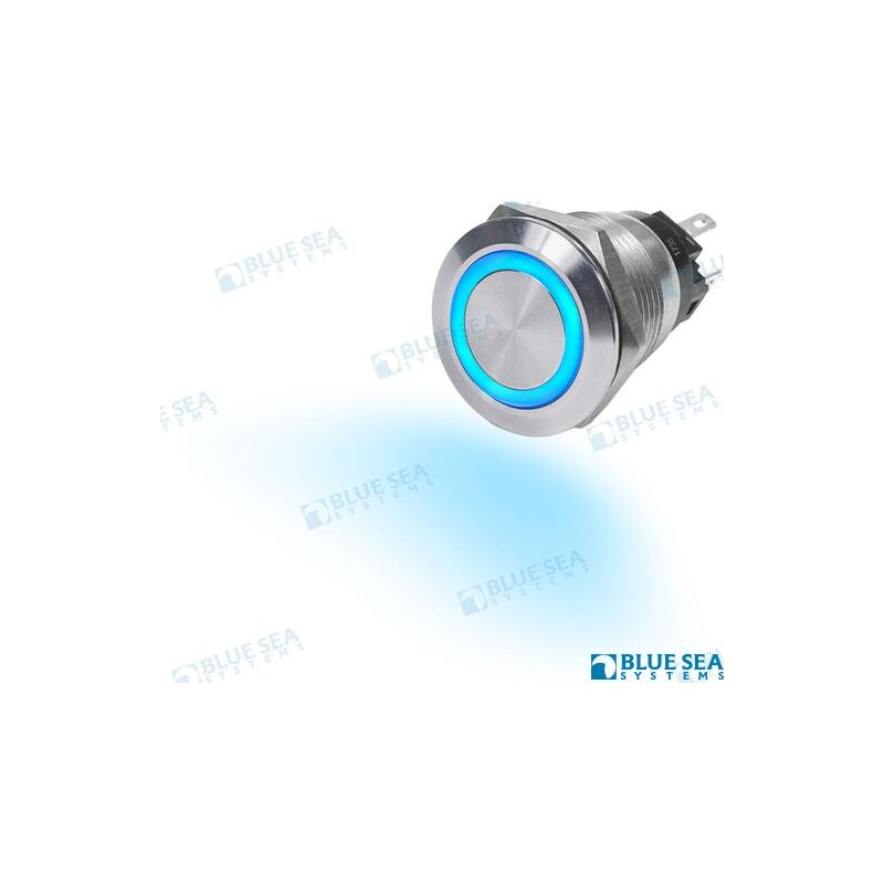 INTERRUPTOR PULSADOR 10A LED AZUL OFF-O