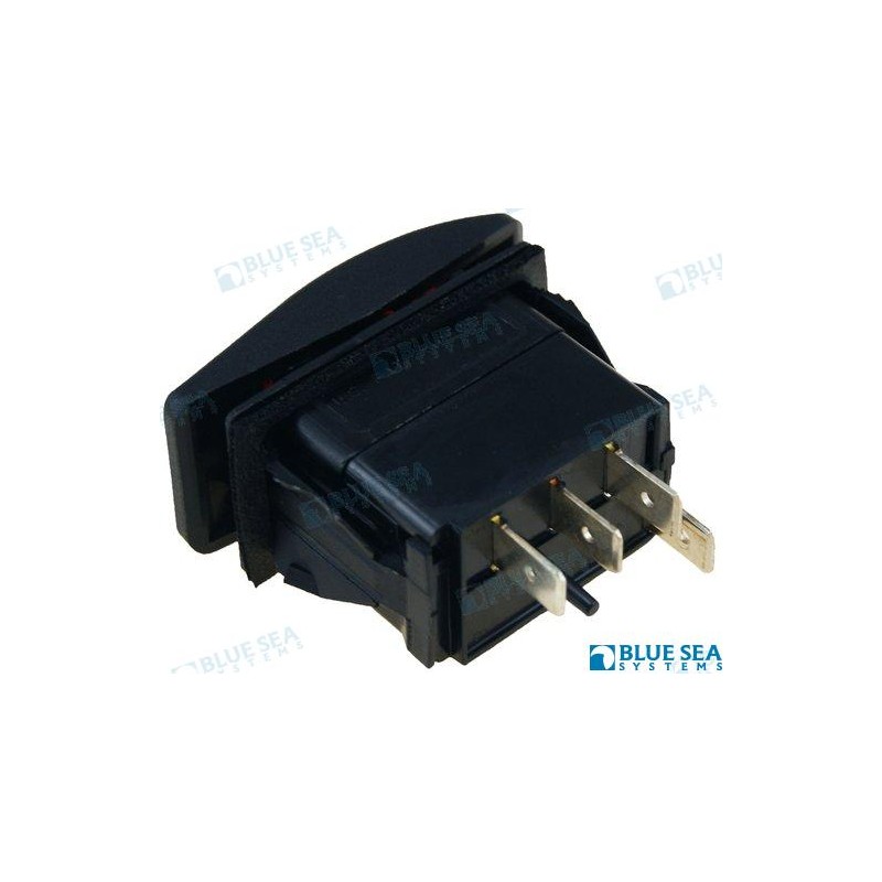 INTERRUPTOR LUZ ON-OFF-ON NEGRO