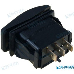 LIGHT SWITCH (ON)-OFF-(ON) BLACK