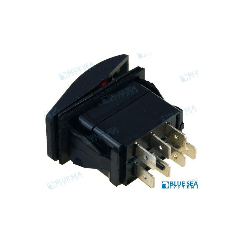 INTERRUPTOR LUZ ON-OFF-ON NEGRO