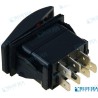 INTERRUPTOR LUZ ON-OFF-ON NEGRO