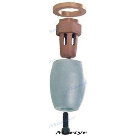 KIT ANODO EJE ALPHA Y BRAVO I ZINC CMPNDA ANODO ROSCA ALUMINIO 05 RM 0.2858 25.86 25.0