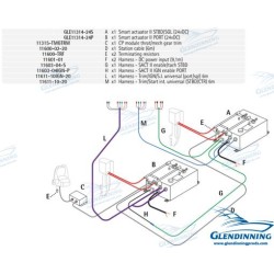 OB/STERNDRIVE KIT 2 MOTORS W/TRIM 24V