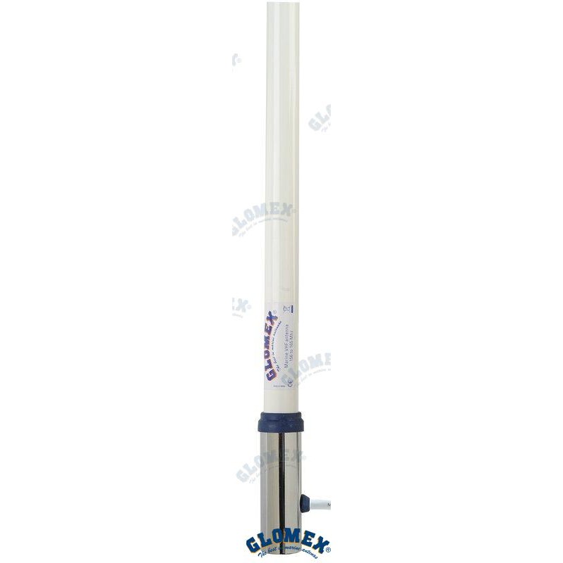 ANTENA VHF - 2,4 M - FIBRA ROSCA CROMA