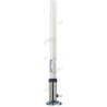 ANTENA VHF - 2,4 M - FIBRA ROSCA CROMA