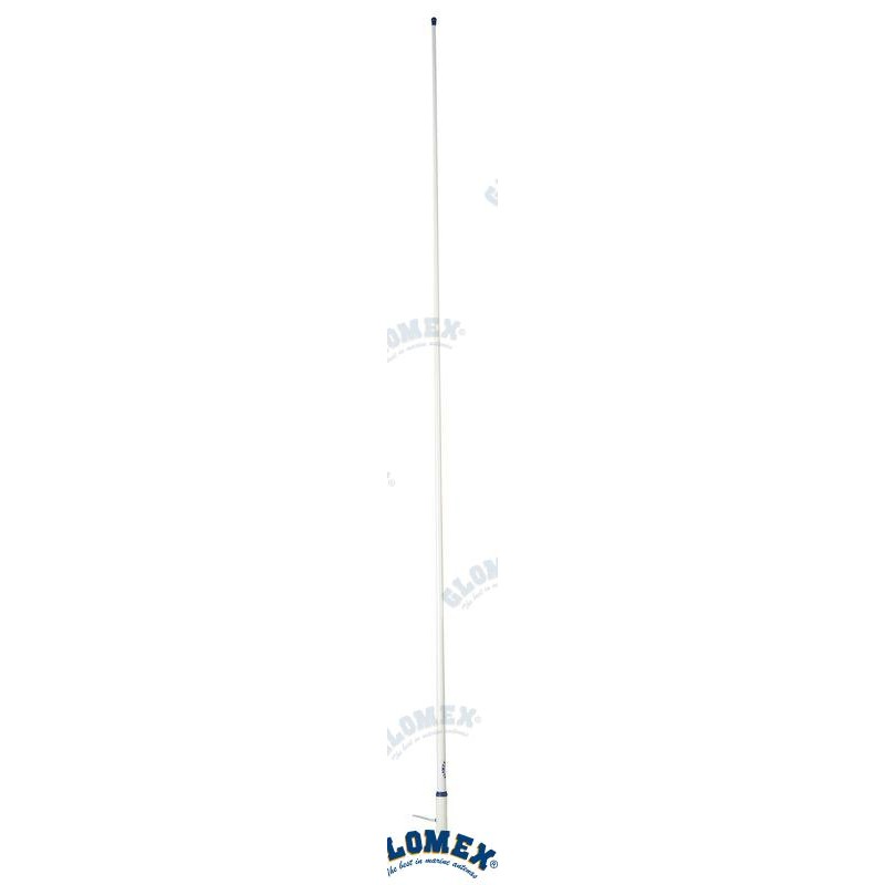 ANTENA VHF - 2,4 M - FIBRA ROSCA PVC.