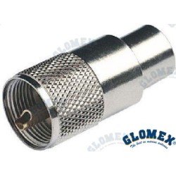 CONECTOR PL259 MACHO CROMADO PARA RG213