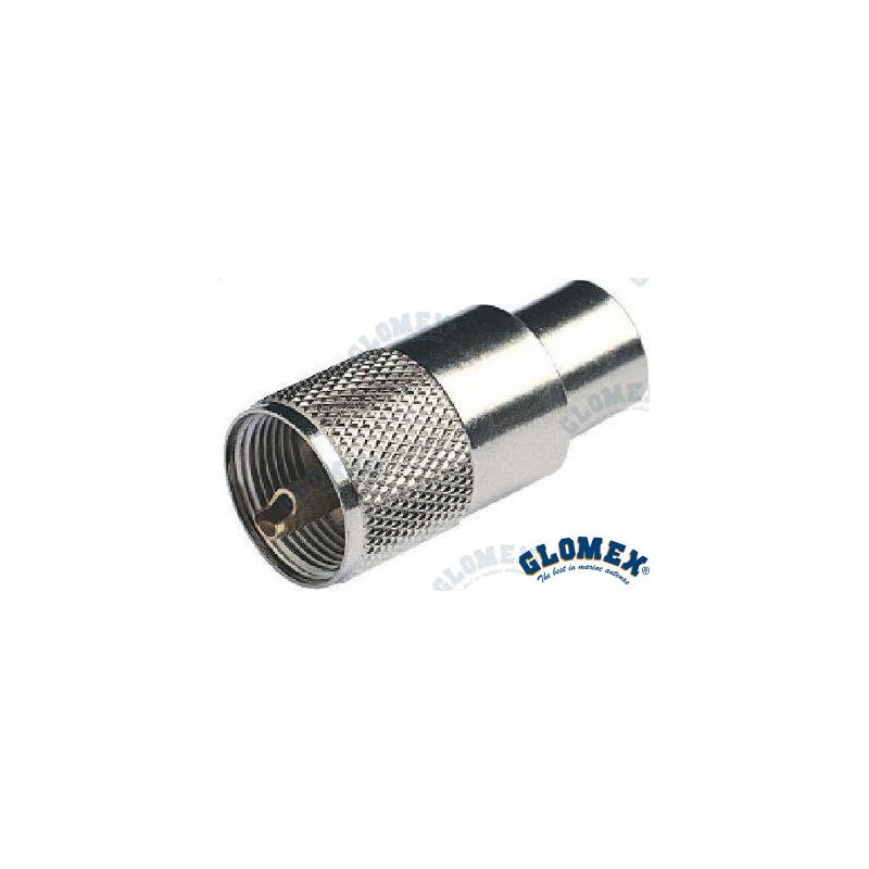 CONECTOR PL259 MACHO CROMADO PARA RG213