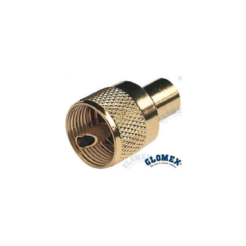 CONECTOR PL259 MACHO GOLD PARA RG58