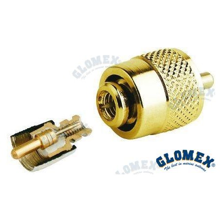 CONECTOR PL259 MACHO GOLD PARA RG58