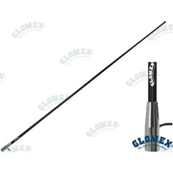 AM/FM-ANTENNE 1,5M SCHWARZES CHROMGEWINDE
