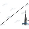 ANTENA AM/FM 1,5M NEGRA ROSCA CROMADA