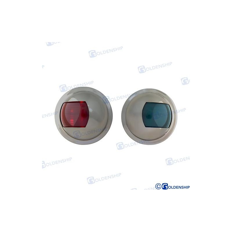 PAR LUCES NAVEGACION INOX LED