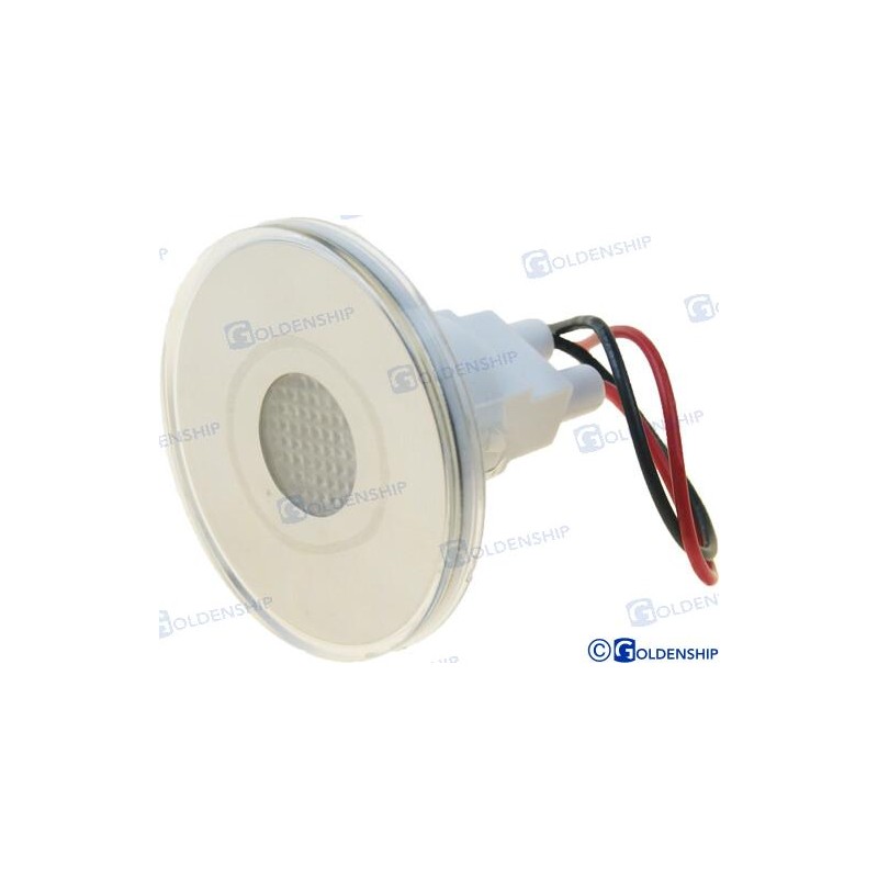 LUZ INTERIOR/EXTERIOR REDONDA LED NARANJ