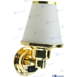 POLISHED BRASS HALOGEN WALL LIGHT 12V 10W