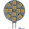BOMBILLA G4 HORIZONTAL 12 LED 2,2W 12V
