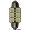 BOMBILLA FESTON 6LED 1,3W 10/30V 15,9*37