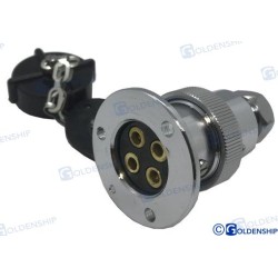 WATERPROOF PLUG 5 AMP. 4 POLES