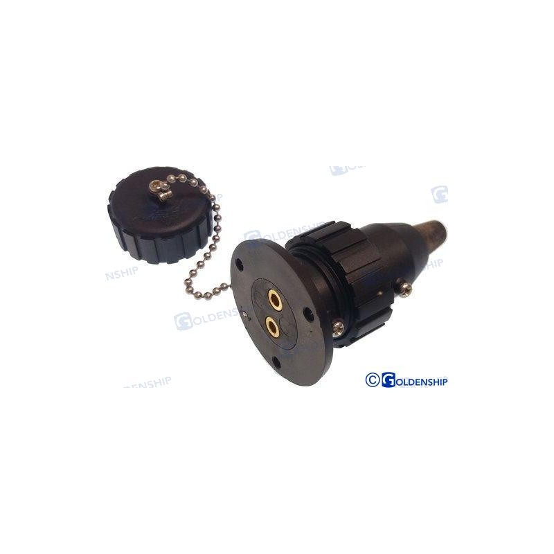 ENCHUFE NYLON 3 AMP. 2 POLOS
