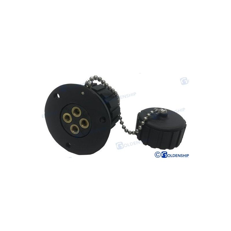 ENCHUFE NYLON 3 AMP. 4 POLOS