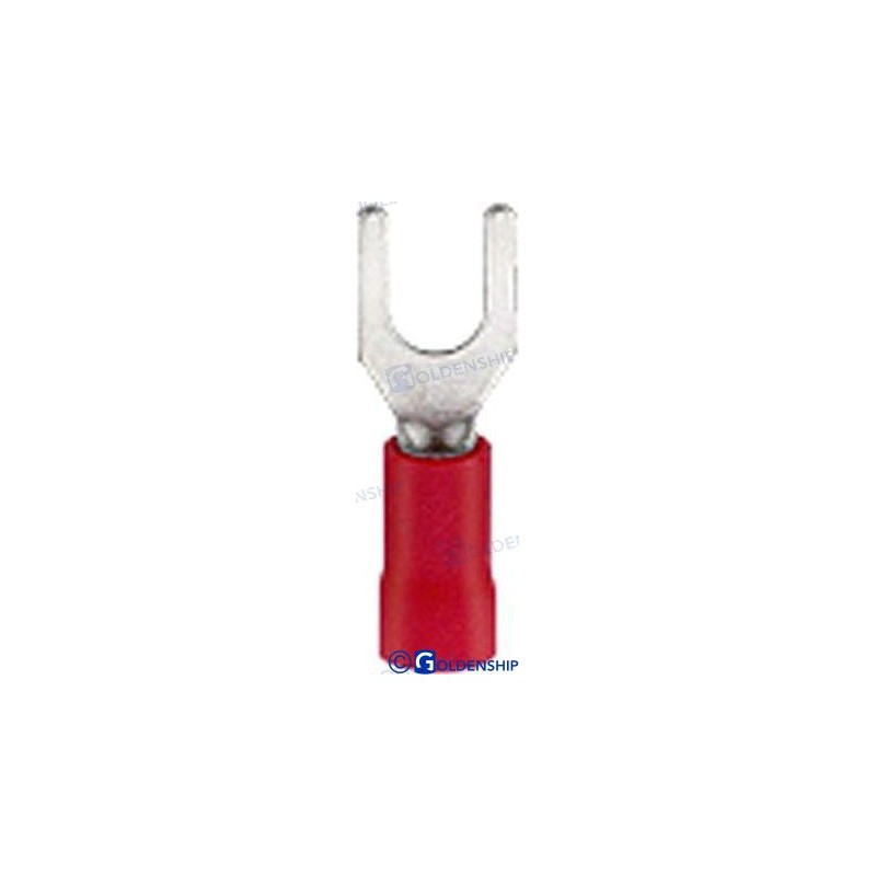CABLE TERMINAL OPEN EYELET/RED (25)