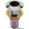 BRASS CHROME THROUGH HULL. 1 1/2