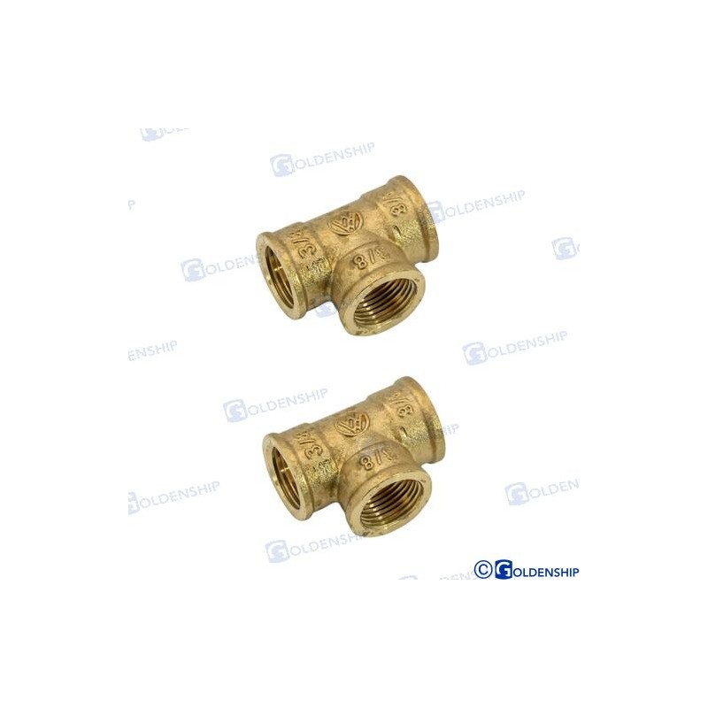 T BRASS H/H/H 1 1/4
