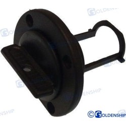DRAIN WITH BLACK PLUG