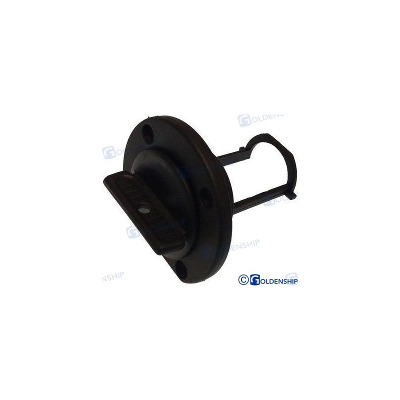 DRAIN WITH BLACK PLUG