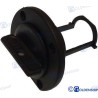 DRAIN WITH BLACK PLUG