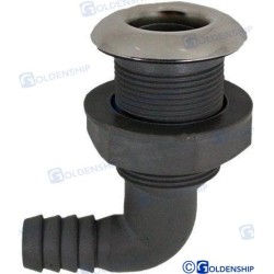 NYLON/INOX THRU-HULL 90º 1-1/8