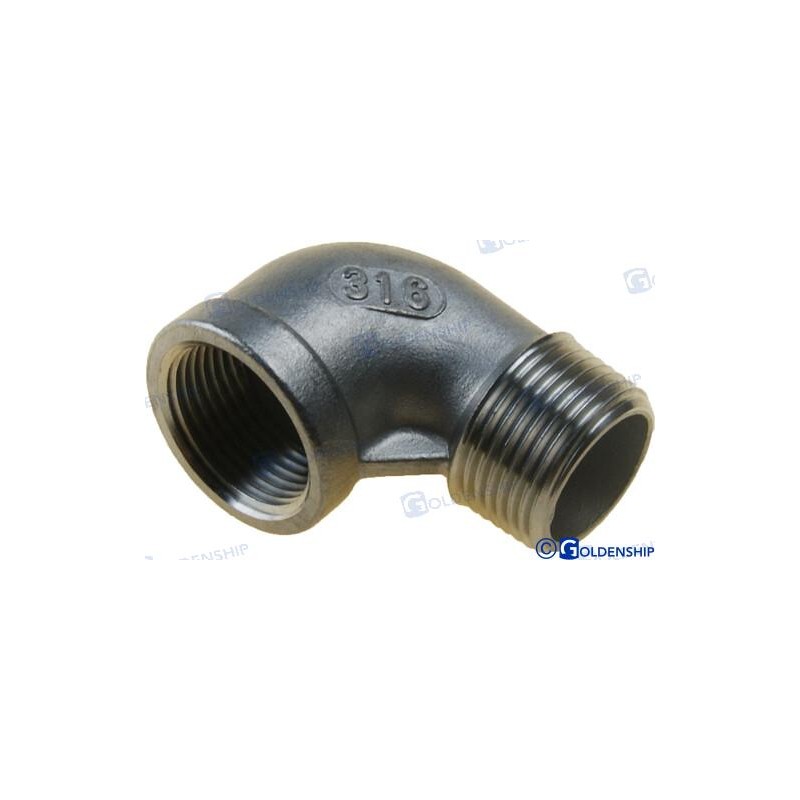 CODO 90º M-H INOX 3/4