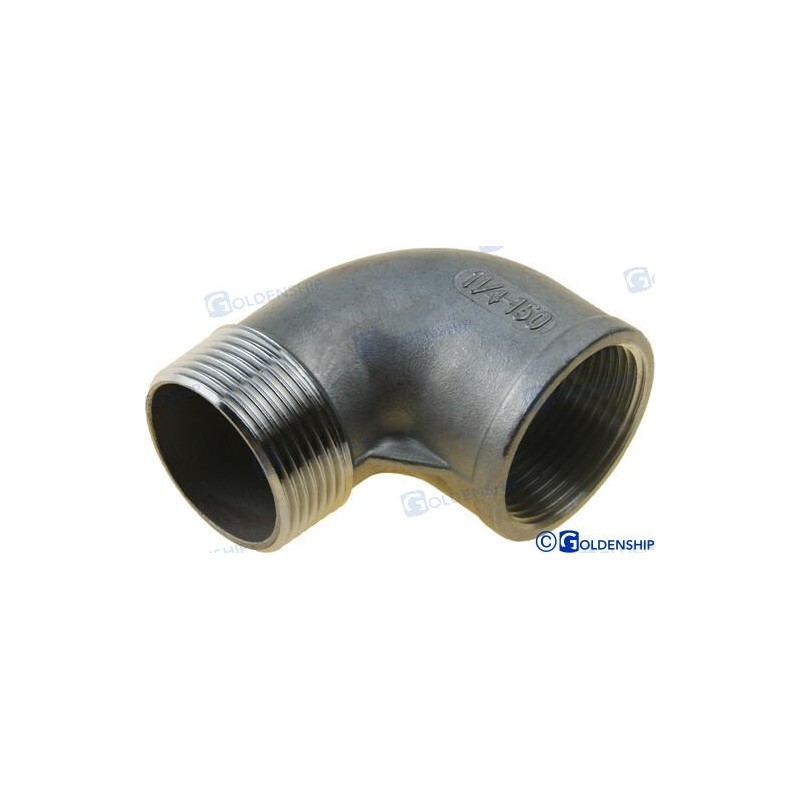 CODO 90º M-H INOX 1-1/4
