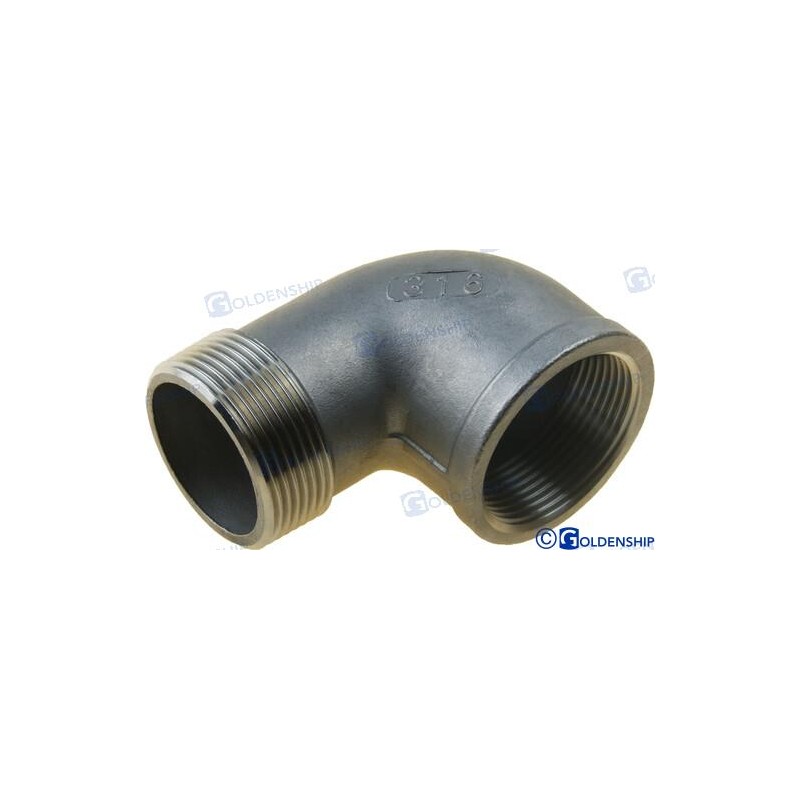CODO 90º M-H INOX 1-1/2