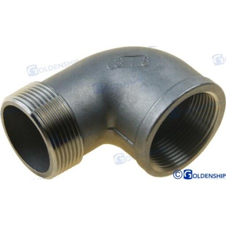 CODO 90º M-H INOX 1-1/2