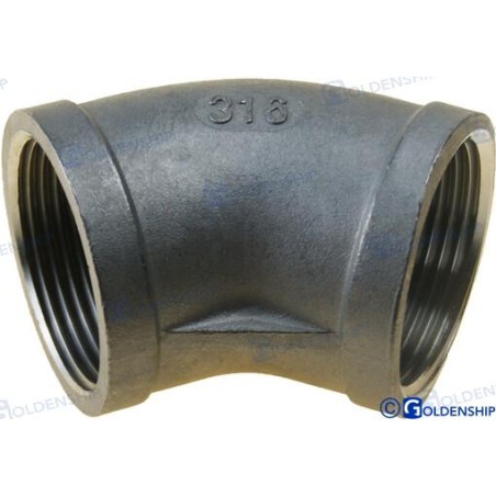 CODO 45º H-H INOX 1-1/4
