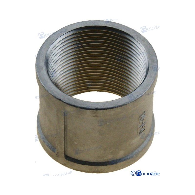 CONECTOR DOBLE H-H INOX 3/4