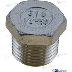TAPON MACHO INOX 1/2