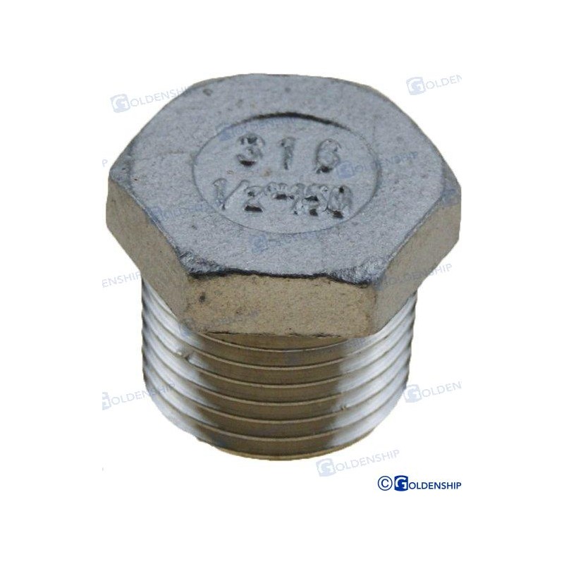 TAPON MACHO INOX 1/2
