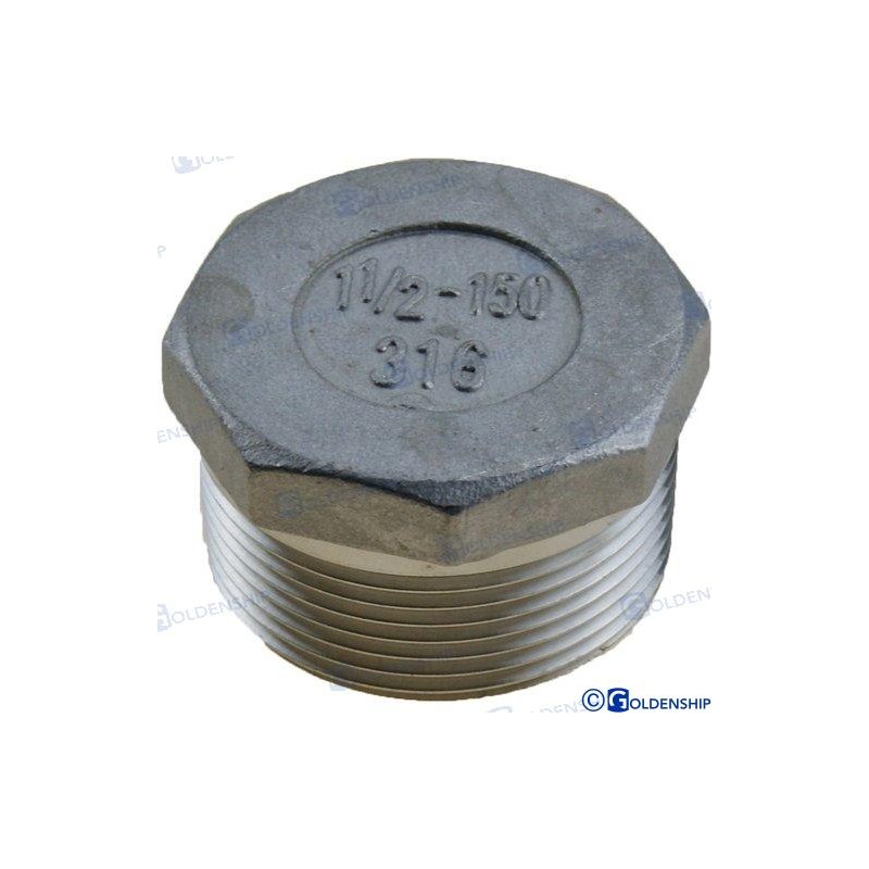 TAPON MACHO INOX 1-1/4