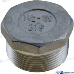 TAPON MACHO INOX 1-1/2