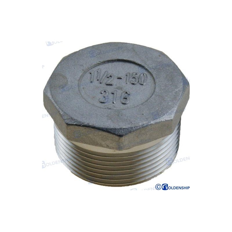 TAPON MACHO INOX 1-1/2
