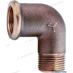 CODO MACHO/HEMBRA 90º BRONCE 1 1/2